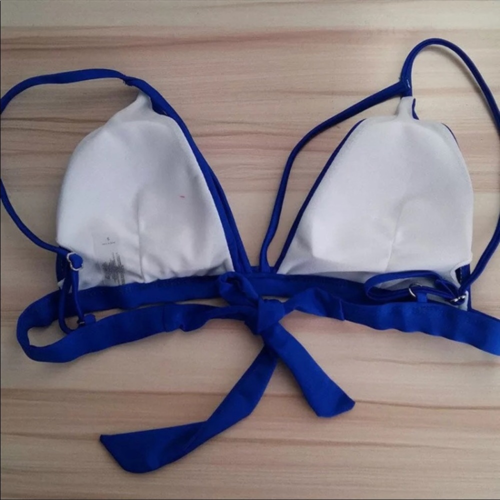 Electric Blue Push Up Bikini - Picture 2 of 3